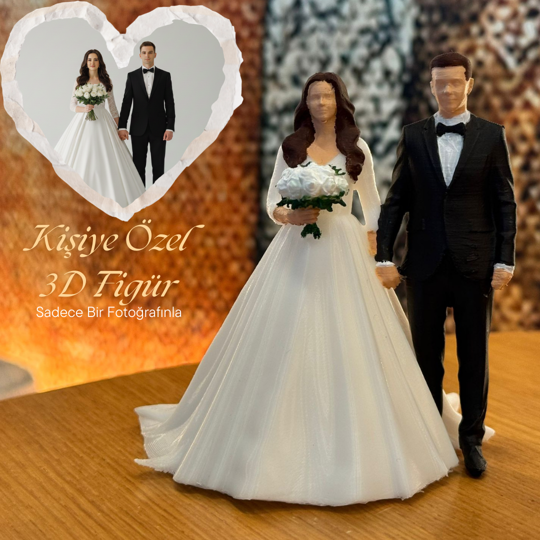 kişiye özel düğün figürü