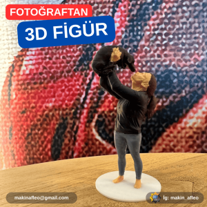 Kişiye Özel İnsan ve Evcil Hayvan 3D Figürü