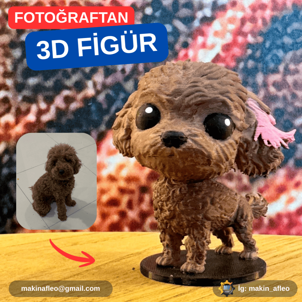 Kişiye Özel Evcil Hayvan 3D Figürü