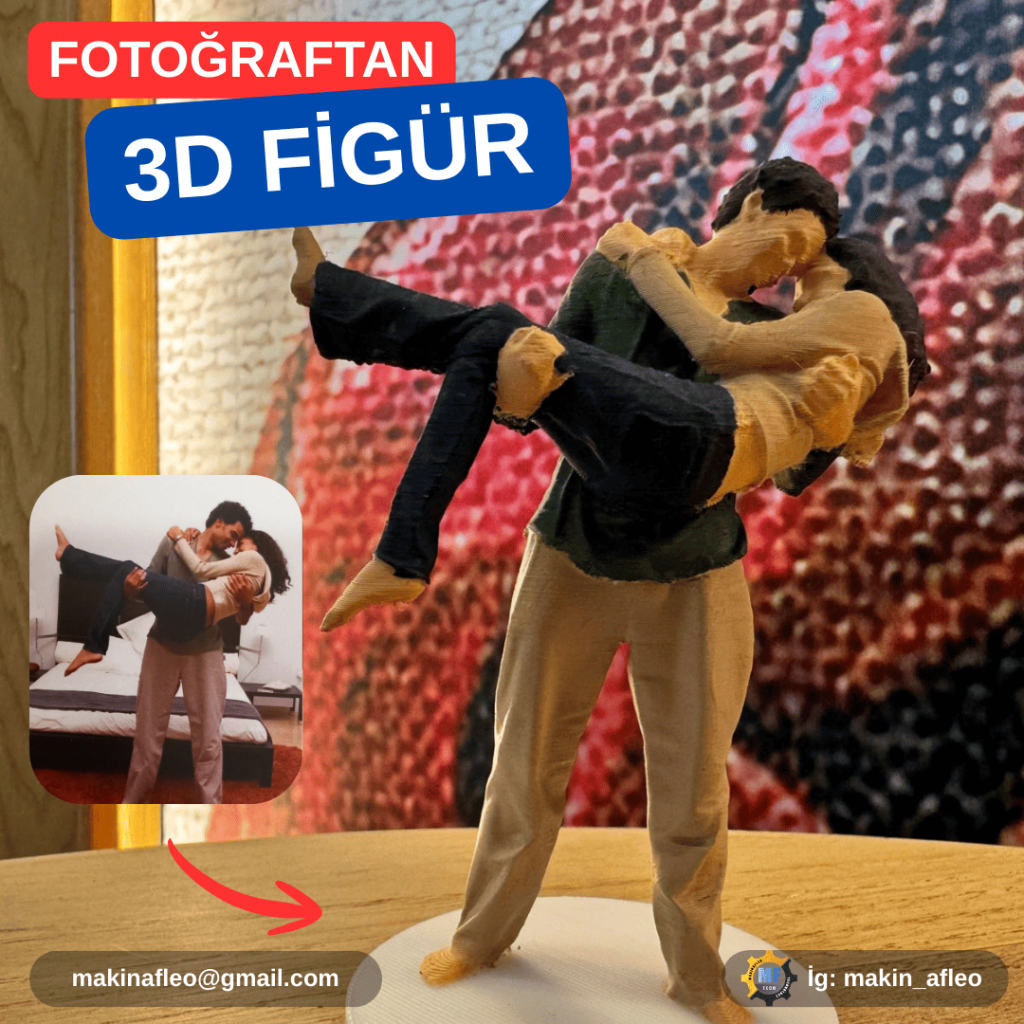 Kişiye Özel Sevgili 3D Figürü
