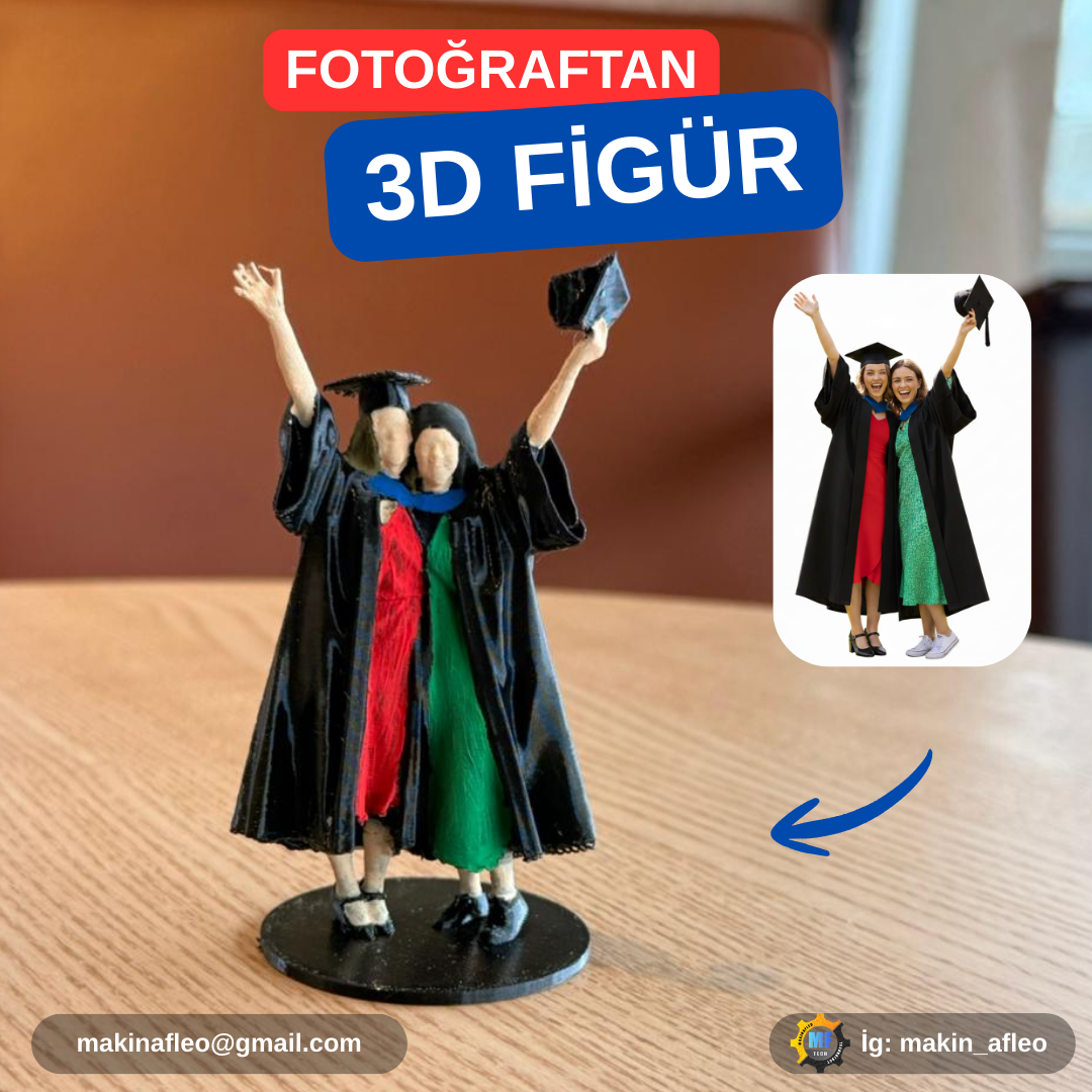 Kişiye Özel 3D Mezuniyet Figür - Görsel 4