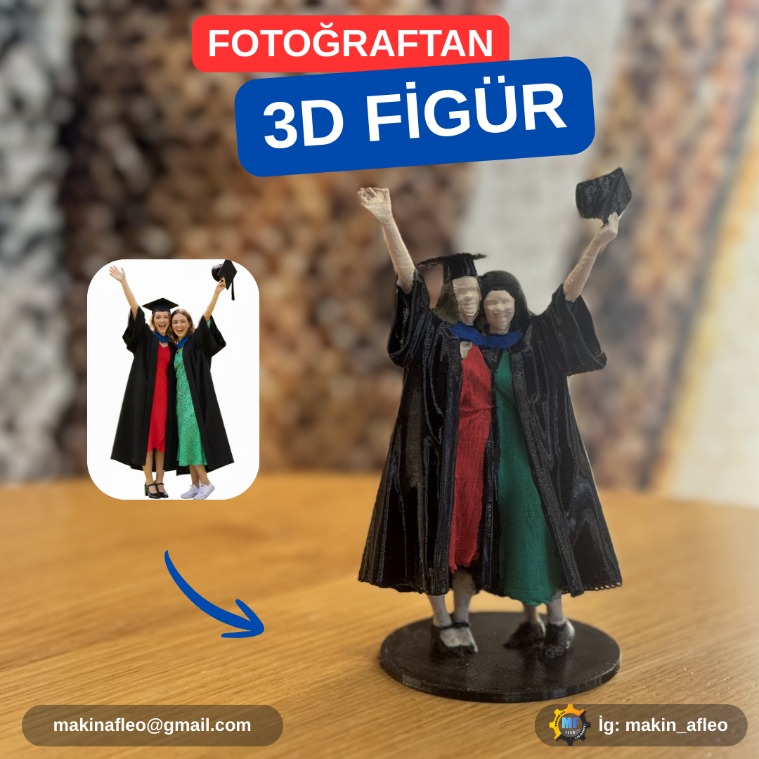 Kişiye Özel 3D Mezuniyet Figür - Görsel 3